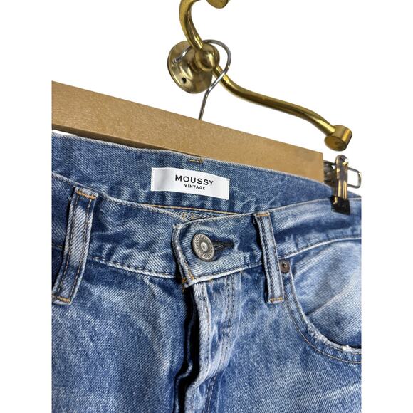 Moussy Vintage Lomita Wide Straight Jeans Made in Japan Women’s Sz. 29 - Picture 4 of 14